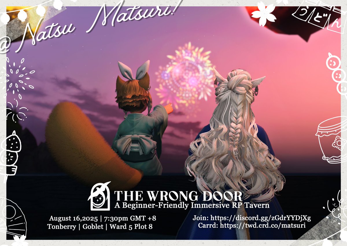 Sand "Basil" Fox (@sandfaux) on Twitter photo Not often we get to see these things without a camera in hand. <a href="/RheRhe_NW/">Rhenee Northwood | IC/RP 🌸👗📚</a>
Come and have your photo taken by us at the Natsu Matsuri
📖tinyurl.com/WrongDoorXIV
📑twd.crd.co
🔊 discord.gg/zGdrYYDjXg Not often we get to see these things without a camera in hand. <a href="/RheRhe_NW/">Rhenee Northwood | IC/RP 🌸👗📚</a>
Come and have your photo taken by us at the Natsu Matsuri
📖tinyurl.com/WrongDoorXIV
📑twd.crd.co
🔊 discord.gg/zGdrYYDjXg