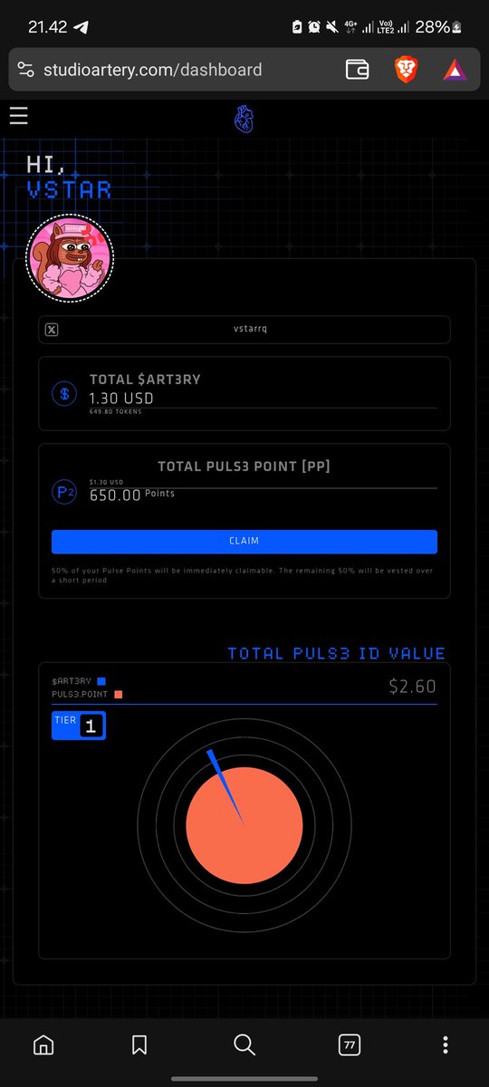 vstarr (Γ,G) (@vstarrq) on Twitter photo remember to be early
still post & earn with <a href="/Artery_Chain/">Artery Chain</a>
studioartery.com/dashboard remember to be early
still post & earn with <a href="/Artery_Chain/">Artery Chain</a>
studioartery.com/dashboard