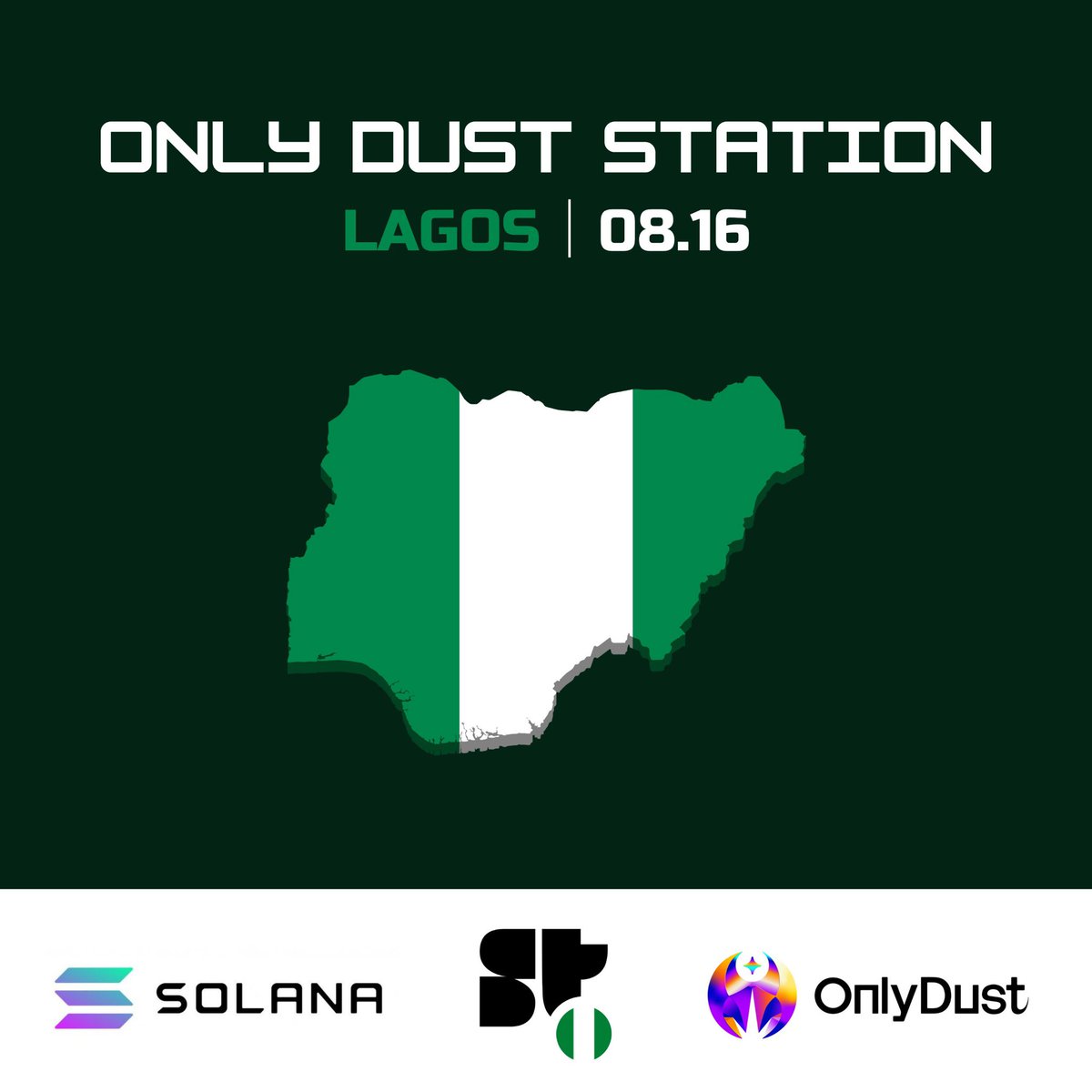 I’m happy to announce the <a href="/OnlyDust_com/">OnlyDust</a> Station Dev Meetup happening this Saturday, 16th August

A side event of OSCA Fest, kickstart your open-source journey on <a href="/solana/">Solana</a> via OnlyDust &amp; boost your dev reputation 👨🏼‍💻🚀

Limited slots, register now: lu.ma/345i6vn9