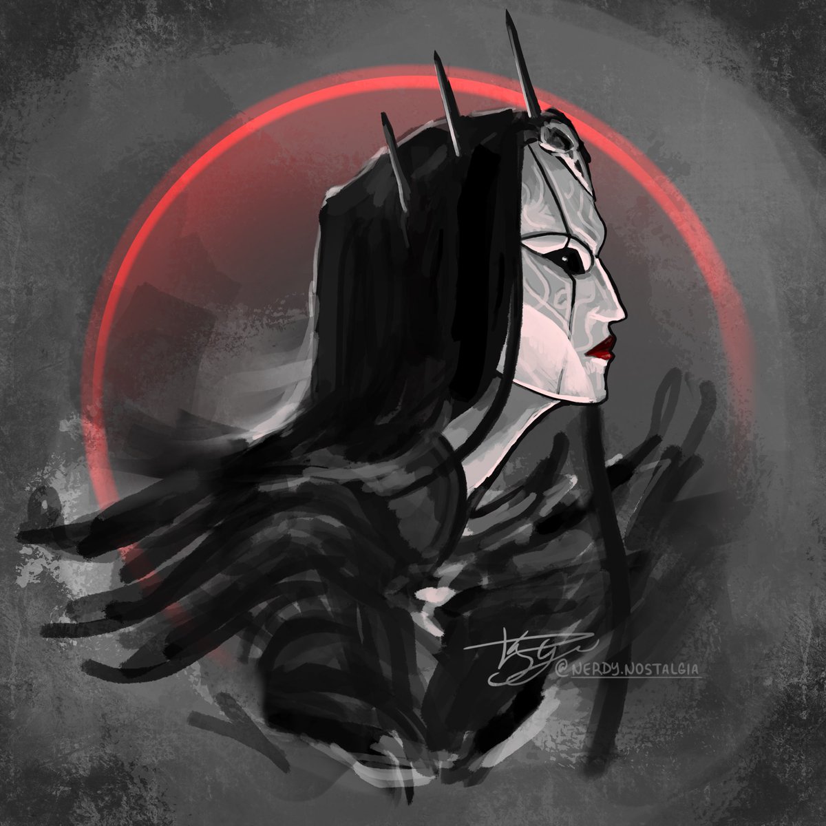 The Matron of Ravens 🐦‍⬛🥀 Long time no art! Super happy with how she turned out!

Matron created by <a href="/matthewmercer/">Matthew Mercer</a> on <a href="/CriticalRole/">Critical Role</a> #criticalrolefanart #criticalrole