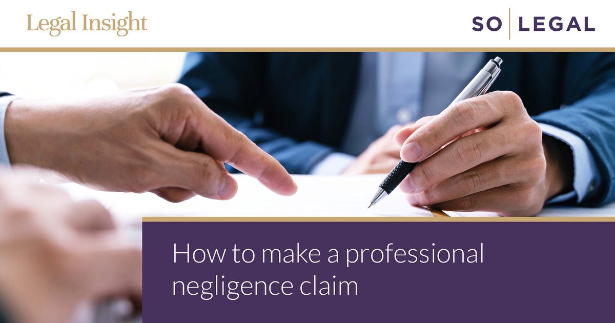 When a professional fails to meet the standard of care expected in their field, the consequences can be costly. 

Read more: solegal.co.uk/insights/how-m…

#professionalnegligence #litigation #legalinsights #disputeresolution #solicitors #lawfirm