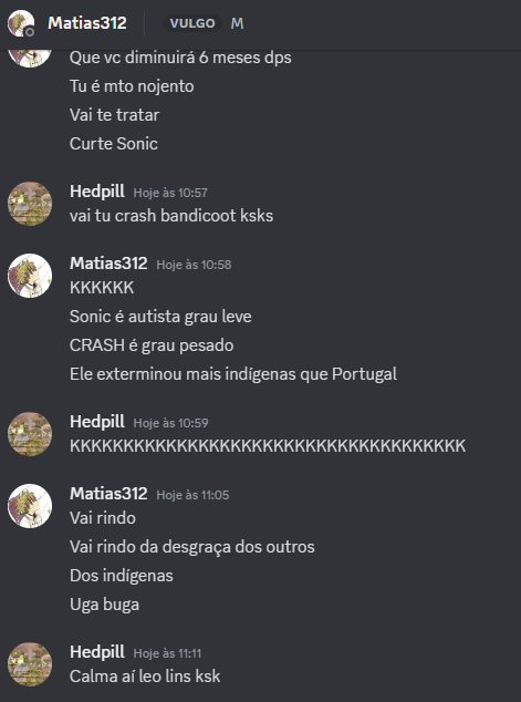 ContextOf53404's tweet image. "Qual será a minha tribo?"
"Pra mim você é mt especial... autista"
"Pelo som do berimbau, meu cu já levou pau"