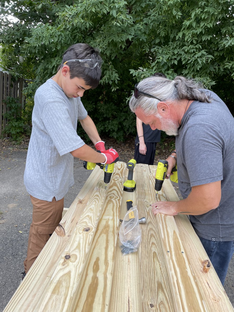 skillsontario's tweet image. Check out these #Photos from another successful Community Build at Wàkà Ehi Lodge in Pembroke!

Participants learned #Carpentry skills while building picnic tables that will be enjoyed by their community.

A huge thanks to Sébastien Nadeau-Lemyre from Carpenter’s Regional Council