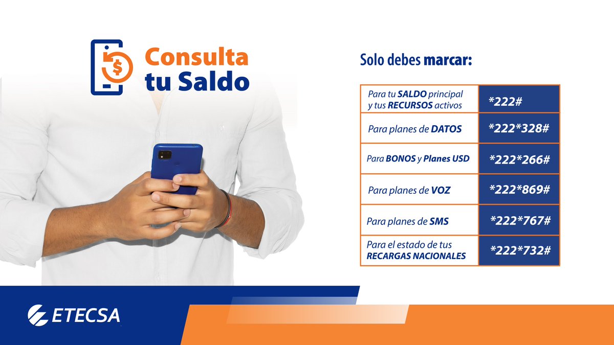📲 Te mostramos cómo hacer consultas de manera rápida y sencilla   ✅ Accede a través de los códigos USSD en tu teléfono ⚡ ¡Sin complicaciones, sin internet, al instante!#EtecsaConCuba