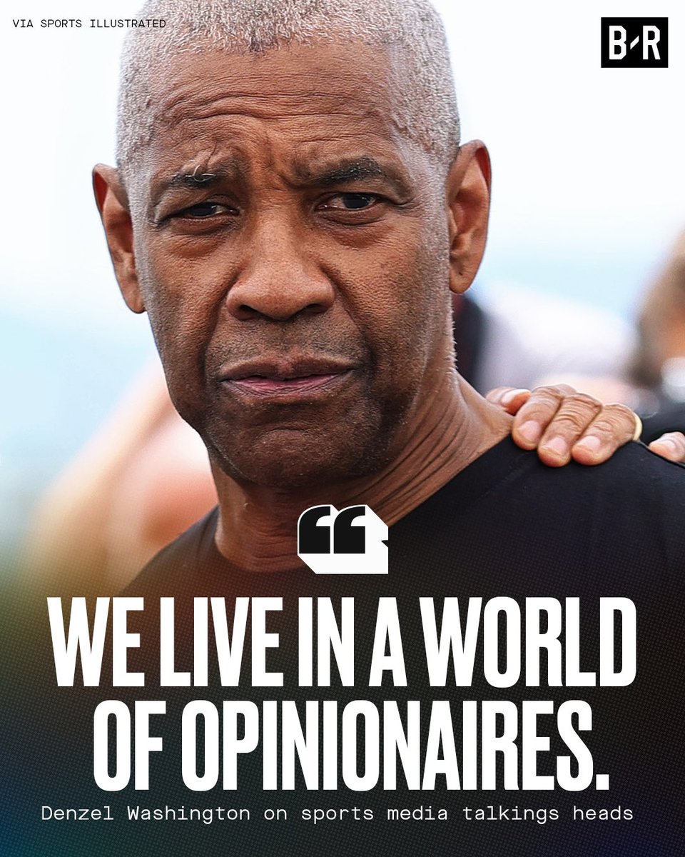 Bleacher Report (@bleacherreport) on Twitter photo Denzel firing shots at sports media's biggest personalties 👀🔥
(via <a href="/SInow/">Sports Illustrated</a>) Denzel firing shots at sports media's biggest personalties 👀🔥
(via <a href="/SInow/">Sports Illustrated</a>)