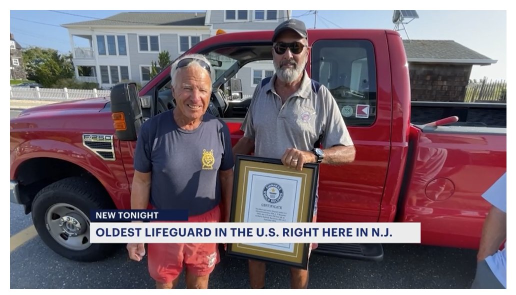 uslifesaving's tweet photo. At 82, Ed Kiziukiewicz is the world’s oldest active open water lifeguard, recognized by Guinness World Records. He still reports for duty twice a week. https://t.co/cLBGRnMifL
#USLA #LifeguardsForLife https://t.co/mzREHNPDcE