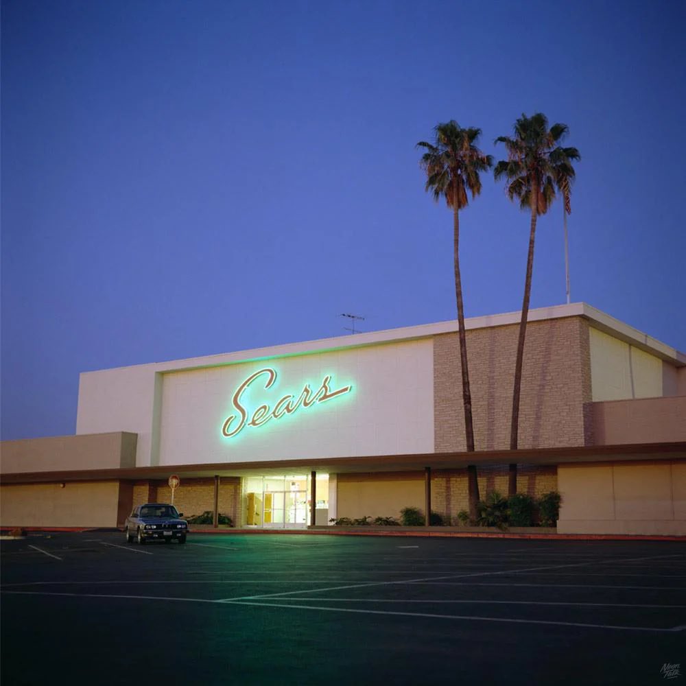 jctyranny's tweet photo. megz of ram original back cover photo sears neon, mountain view, 1990 by ian e. abbott https://t.co/QWxYkV1Vd4