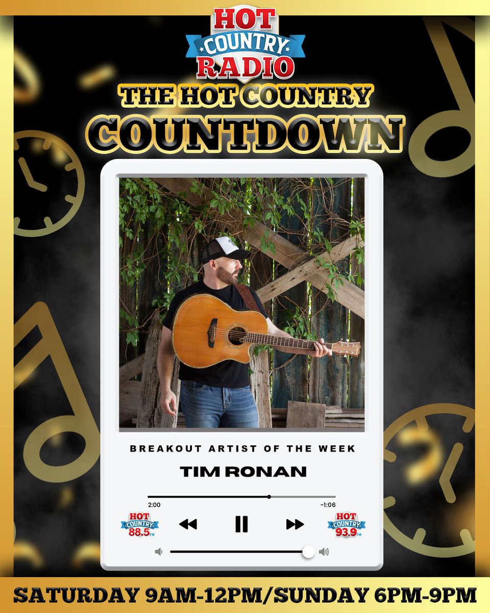 Guys I am ear to ear AGAIN! I am so lucky to be the Breakout Artist this weekend on Hot Country Radio's Top 40 Countdown! Thanks to @tracylynnonair and the @hotcountrycrew for having me on the show and spinning my song!! 😀😀😀 Giddddddddyupppp!!

#HotCountryCountdown