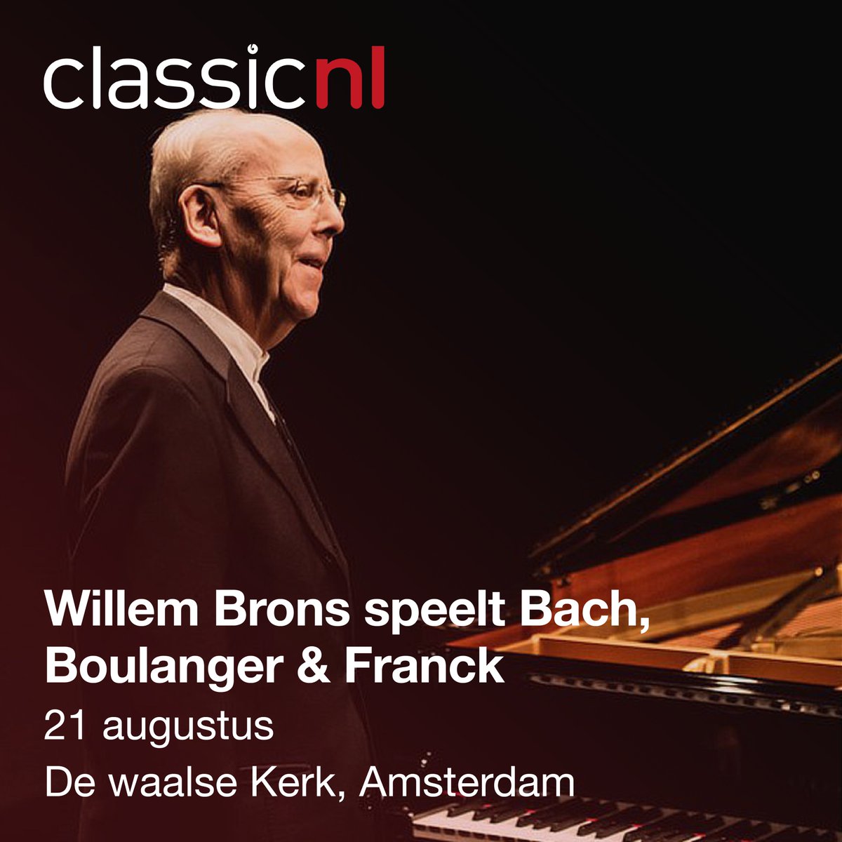 𝗪𝗶𝗹𝗹𝗲𝗺 𝗕𝗿𝗼𝗻𝘀 𝗼𝗽𝗲𝗻𝘁 𝗱𝗲 𝟮𝟵𝗲 𝗜𝗻𝘁𝗲𝗿𝗻𝗮𝘁𝗶𝗼𝗻𝗮𝗹𝗲 𝗠𝗮𝘀𝘁𝗲𝗿𝗰𝗹𝗮𝘀𝘀
Met werken van Bach, Boulanger, Franck &amp; Debussy.
21 aug 2025 | 20:15
De Waalse Kerk, Amsterdam
Meer info: dewaalsekerk.nl

#classicnl #WillemBrons
