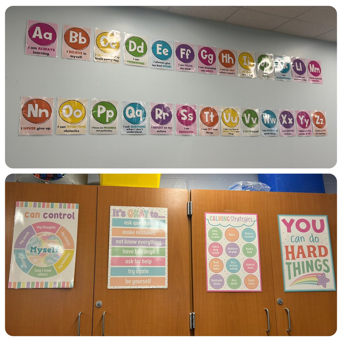 a_maddox27's tweet photo. I love seeing so many positive supports in our classrooms! #SkillsforLearningandLife #CalmCorner @sunset_coral https://t.co/Ju7lqlbNcm