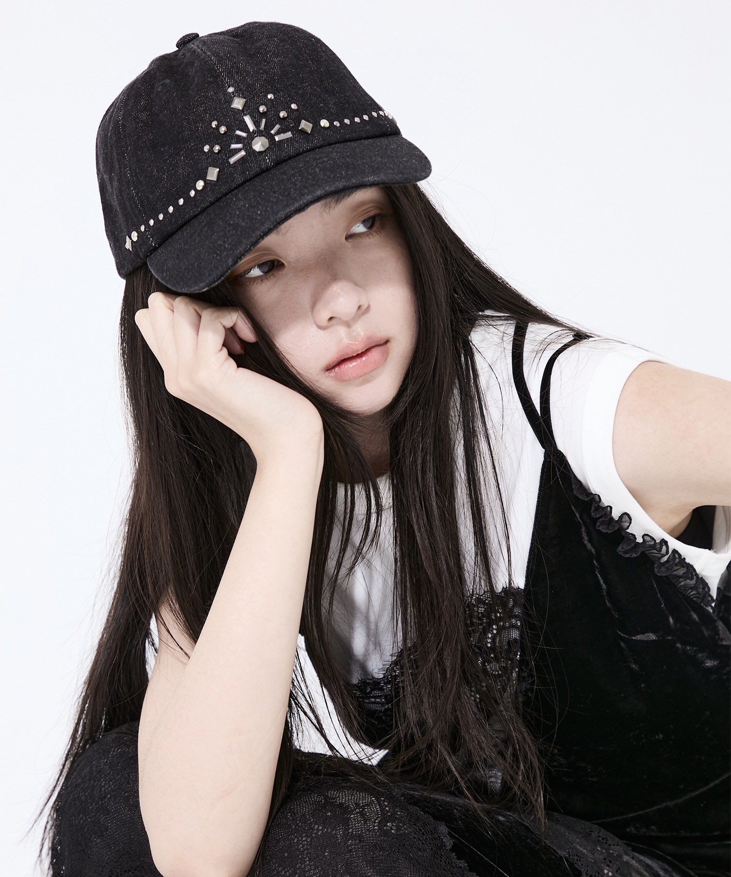 tanaka daisuke 黒キャップ STUDIOUS Special item】China ribbon cap – tanakadaisuke