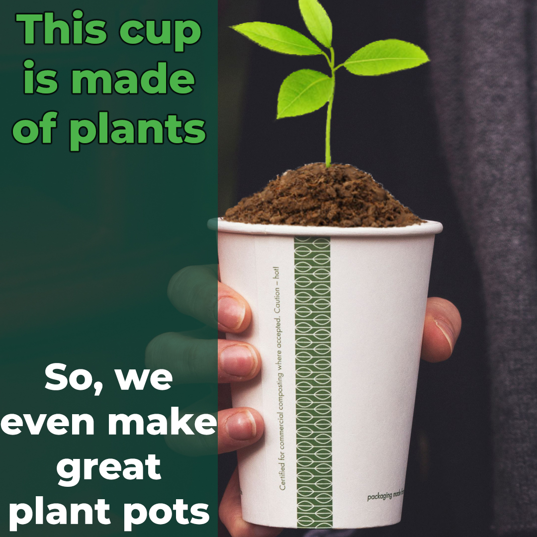 Thepureoption's tweet image. Did you know you can use our disposable hot cups as a plant pot?
thepureoption.com
 #dinosaurfree #compostablepackaging🌱 #madefromplants #compostableproducts #biodegradablepackaging #plantbased #businessforgood #businessasadriverforchange