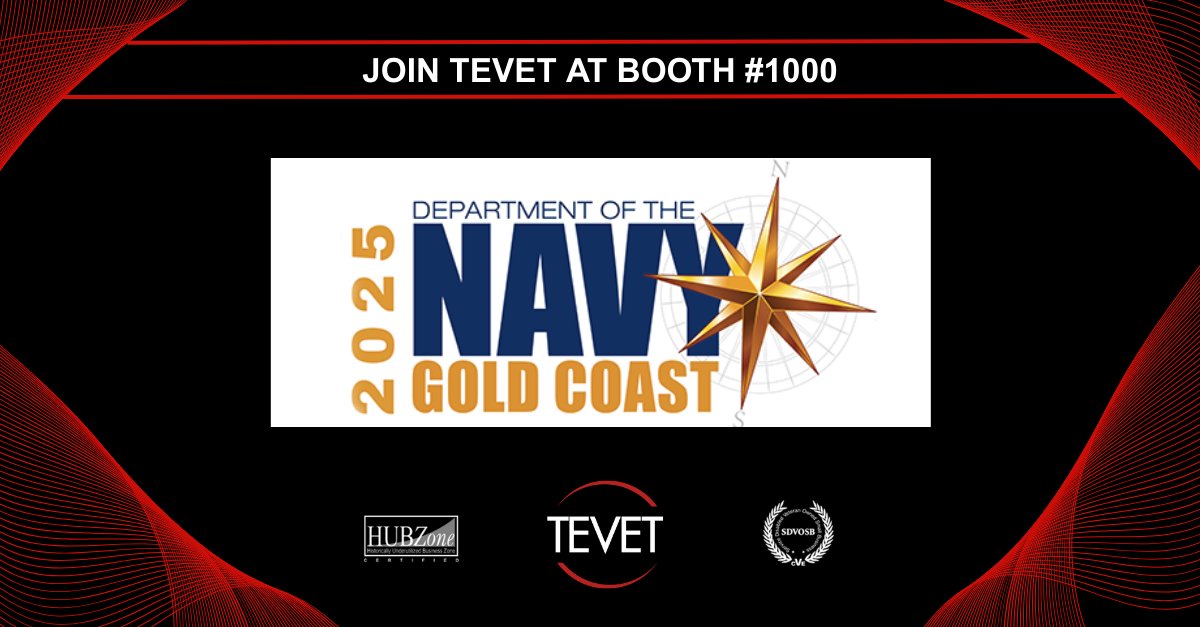 TEVETLLC's tweet photo. Join TEVET at Navy Gold Coast next week, August 18 through the 21st, at the San Diego Convention Center. 

Learn more and schedule a meeting with the team here: https://t.co/4GMppYu5Yi

#SDVOSB #HUBZone #VeteranOwned #SmallBusiness https://t.co/a1kEr8JMDa