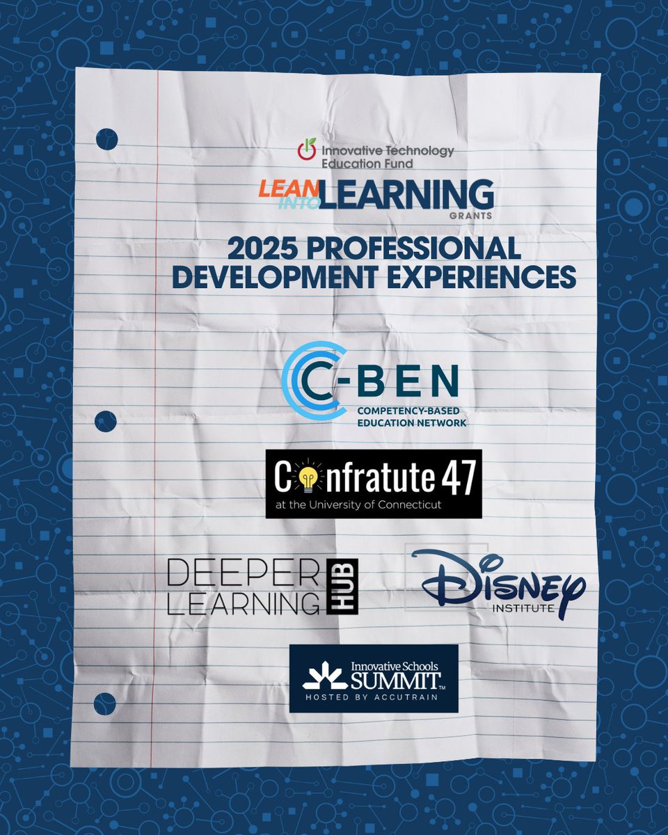 ITEF (@itefstl) on Twitter photo Check out 5 self-selected #ProfessionalDevelopment experiences our 2025 Lean into Learning Grant recipients will be attending!
โญ๏ธ CBExchange by @cbenetwork
โญ๏ธ Confratuate by @uconn
โญ๏ธ Deeper Learning by <a href="/hthgse/">HTH GSE</a>
โญ๏ธ @disneyinstitute
โญ๏ธ Innovative Schools Summit by @accutraink12 Check out 5 self-selected #ProfessionalDevelopment experiences our 2025 Lean into Learning Grant recipients will be attending!
โญ๏ธ CBExchange by @cbenetwork
โญ๏ธ Confratuate by @uconn
โญ๏ธ Deeper Learning by <a href="/hthgse/">HTH GSE</a>
โญ๏ธ @disneyinstitute
โญ๏ธ Innovative Schools Summit by @accutraink12
