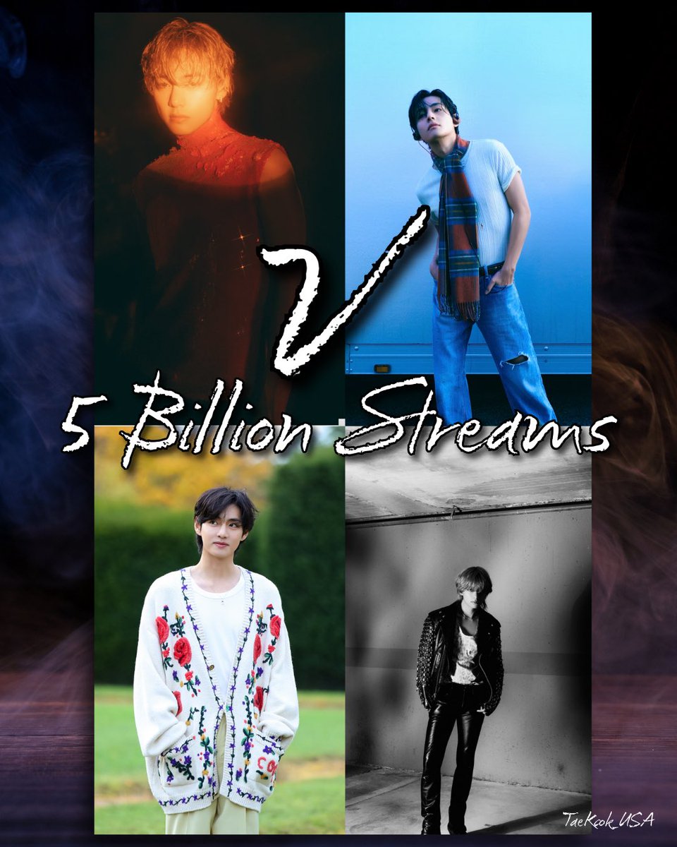 Taehyung has now exceeded 5 Billion Streams on Spotify across all V’s credits on his profile!🔥

CONGRATULATIONS TAEHYUNG 
FIVE BILLION FOR V
#V5BillionOnSpotify