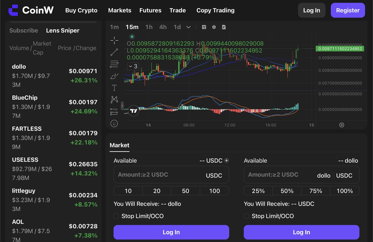 🔥 Dive into @GemWofficial — Your Next-Level On-Chain Trading Hub!
 
🎁 Try it now! 15 screenshots grab 25 USDT each!
 
✅ Open 👉 coinw.com/gemw
✅ Comment the Screenshot of the DEX chart
✅ Like, repost and share UID