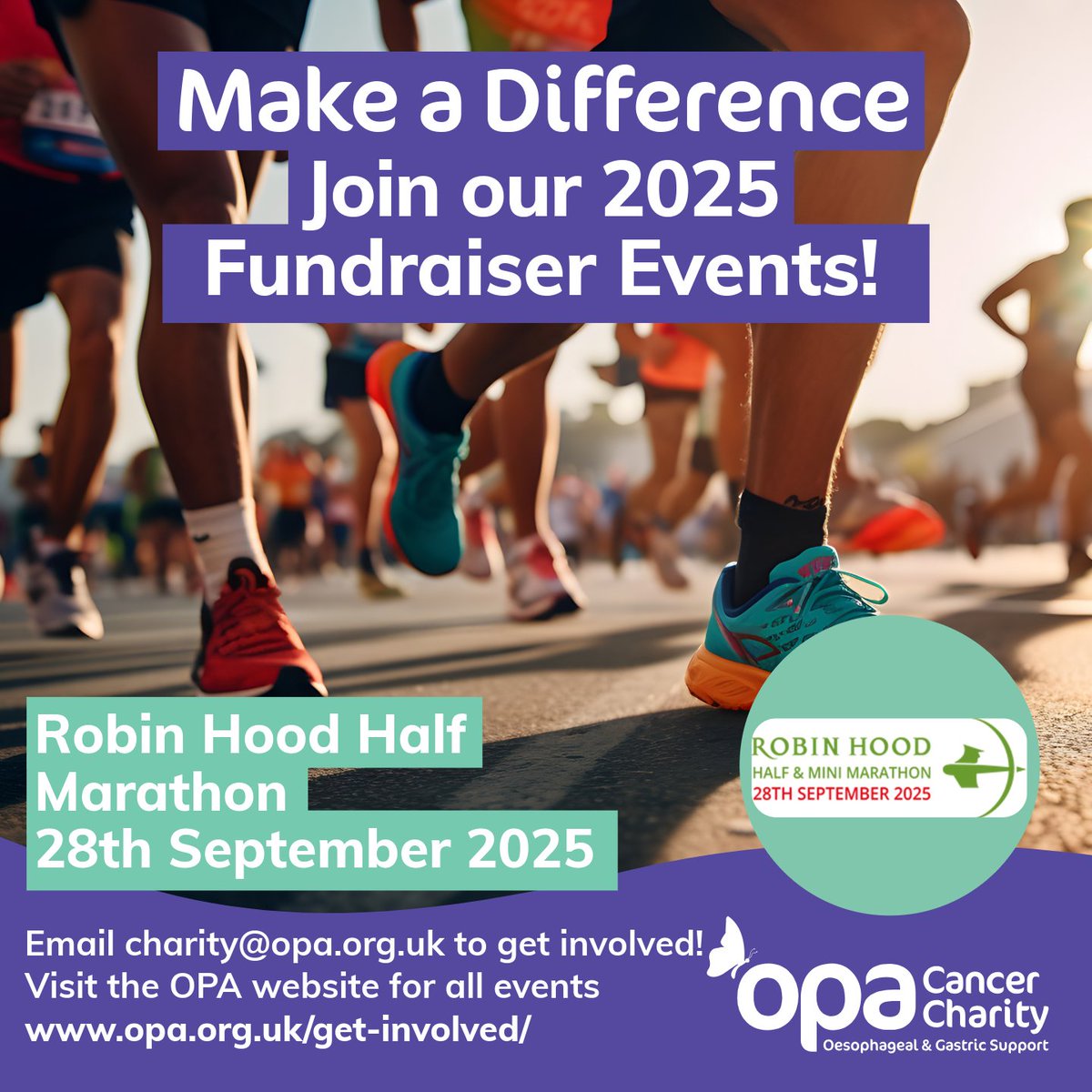 OPA (@opa_uk) on Twitter photo Are you interested in taking part in the Robin Hood Half Marathon??
Email charity@opa.org.uk today, to secure your place!
#fundraising #oesophagealcancer #gastriccancer #acidreflux #running #marathon Are you interested in taking part in the Robin Hood Half Marathon??
Email charity@opa.org.uk today, to secure your place!
#fundraising #oesophagealcancer #gastriccancer #acidreflux #running #marathon