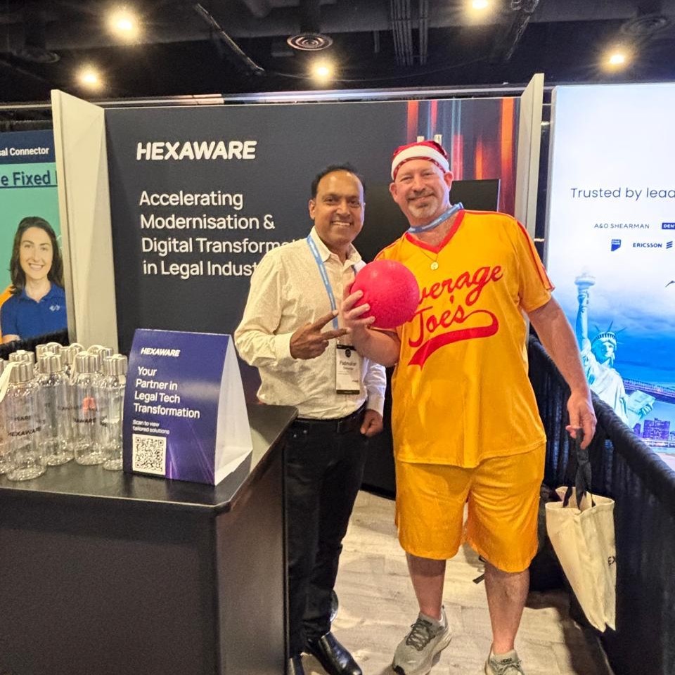 HexawareGlobal's tweet photo. Day 4 at #ILTACON2025. Thanks to everyone who joined our #GenAI masterclass. Missed it? Visit Booth #527 to catch the takeaways and explore next steps. https://t.co/427oTO42mF
#LegalTech #AIinLegal #LegalInnovation https://t.co/EHyH74JF6D