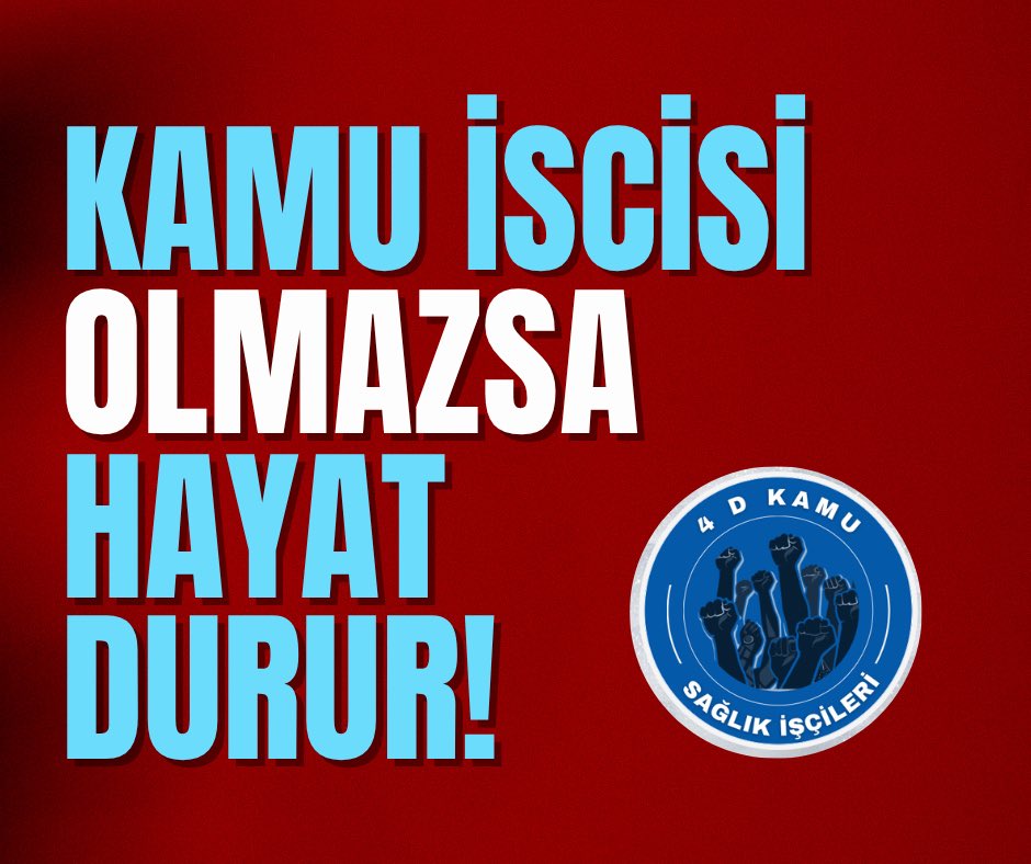 eylm_bcak35's tweet photo. KAMUDA HERYERDEYİZ!
ÇALIŞIYORUZ ÜRETİYORUZ!
EMEĞİMİZİN GERÇEK HAKKINI İSTİYORUZ!

Türkiye’de kamuda işçi çalıştıran başlıca bakanlıklar şunlardır:

 • Sağlık Bakanlığı → Hastaneler, sağlık tesisleri, 112 acil hizmetleri
 • Aile ve Sosyal Hizmetler Bakanlığı → Huzurevleri, bakım ve rehabilitasyon merkezleri
 • Milli Eğitim Bakanlığı (MEB) → Okullar, pansiyonlar, bakım-onarım işleri
 • Milli Savunma Bakanlığı (MSB) → Askeri fabrikalar, tersaneler, bakım-onarım birimleri
 • İçişleri Bakanlığı → Emniyet, Jandarma ve bağlı kurumlarda teknik ve destek işleri
 • Adalet Bakanlığı → Cezaevleri, adliyeler, infaz koruma desteği ve hizmet personeli
 • Ulaştırma ve Altyapı Bakanlığı → Karayolları, demiryolları, limanlar
 • Tarım ve Orman Bakanlığı → Orman Genel Müdürlüğü, DSİ, araştırma enstitüleri, tarım işletmeleri
 • Çevre, Şehircilik ve İklim Değişikliği Bakanlığı → Çevre denetimleri, destek hizmetleri
 • Enerji ve Tabii Kaynaklar Bakanlığı → Madenler, enerji işletmeleri, teknik işler
 • Hazine ve Maliye Bakanlığı → Maliye binaları, destek hizmetleri
 • Kültür ve Turizm Bakanlığı → Müze, ören yeri, kütüphane, restorasyon işleri

Bunların dışında bakanlıklara bağlı tüm bağlı, ilgili ve ilişkili kurumlarda da işçiler çalışmaktadır (KİT’ler, belediyeler, üniversiteler ayrı kapsamda değerlendirilir).