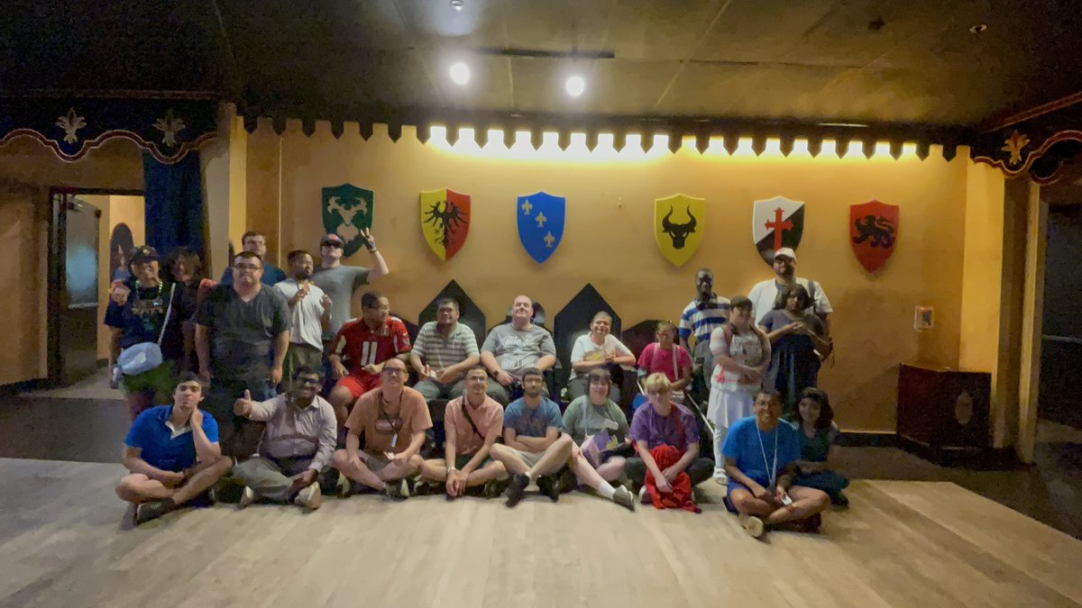TheirPlaceNJ's tweet image. ⚔️ From crafting shields 🛡️ to cheering at @medievaltimesnj, our day was full of knights, jousting &amp;amp; creativity! 💜 #InclusionInAction