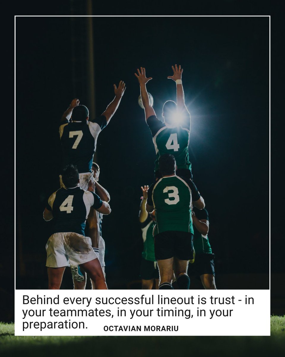 Rugby teaches us that individual excellence shines brightest when it serves the team. 💫