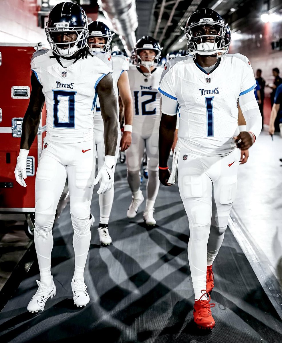 Jim Wyatt (@jwyattsports) on Twitter photo 🧊 BRITCHES REPORT 🧊: The <a href="/Titans/">Tennessee Titans</a> will be decked out in all white — white jerseys, white britches and all white socks — in Friday’s preseason game at the <a href="/AtlantaFalcons/">Atlanta Falcons</a>. 🥶 🧊 BRITCHES REPORT 🧊: The <a href="/Titans/">Tennessee Titans</a> will be decked out in all white — white jerseys, white britches and all white socks — in Friday’s preseason game at the <a href="/AtlantaFalcons/">Atlanta Falcons</a>. 🥶