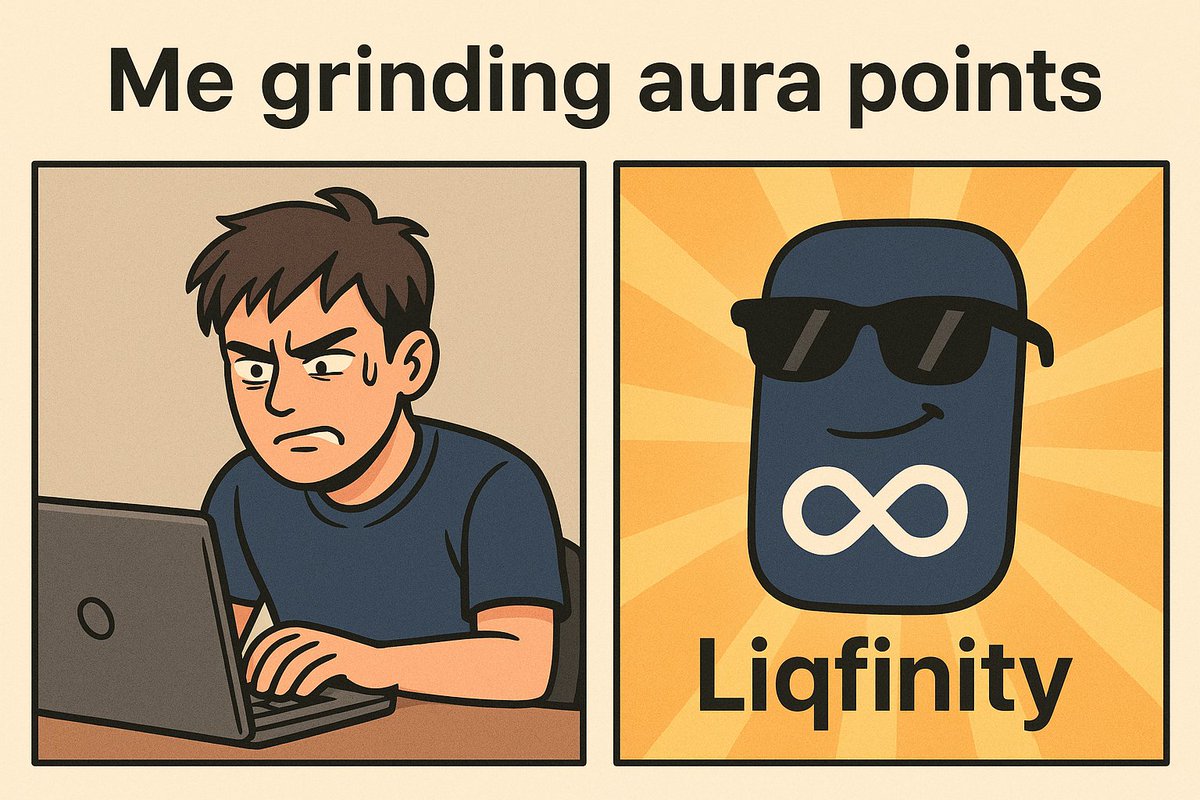 zubairu791's tweet image. &amp;gt; Grinding aura points like my life depends on it 😤💻
@liqfinity out here flexing 100% LTV &amp;amp; no liquidation like it’s nothing 🛡️🚀
Galxe Star Board, I’m coming for you ✨
#Liqfinity #Galxe #AuraPoints #DeFi