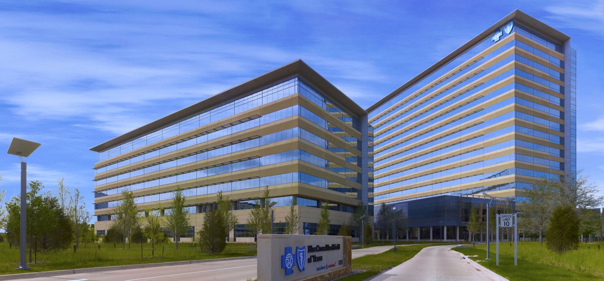 KDC_Development's tweet image. #TBT to 2009 when KDC delivered the Blue Cross Blue Shield of Texas HQ in Richardson, TX with @CorganInc and @McCarthyBuild. 1M SF of office space with 80K SF for conference and training and 100% raised access floor. LEED Silver certified and completed in just 22 months.