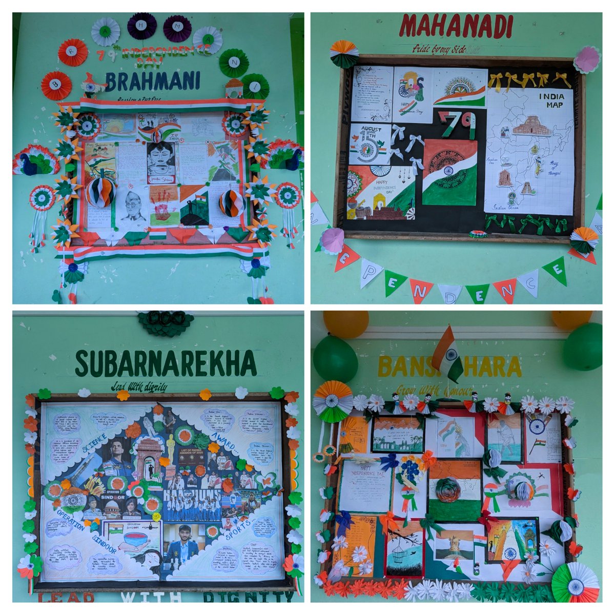 ORaikia's tweet photo. Excited to announce our school's #IndependenceDay  🇮🇳 Students transform our campus into a vibrant tribute to India's freedom fighters and rich heritage. ✨ Get ready for a splash of tricolor 🇮🇳 joy! #SchoolDecorations #PatrioticSpirit #JaiHind 
@OAVS_Official @SMEOdisha https://t.co/76Iir0t2ee