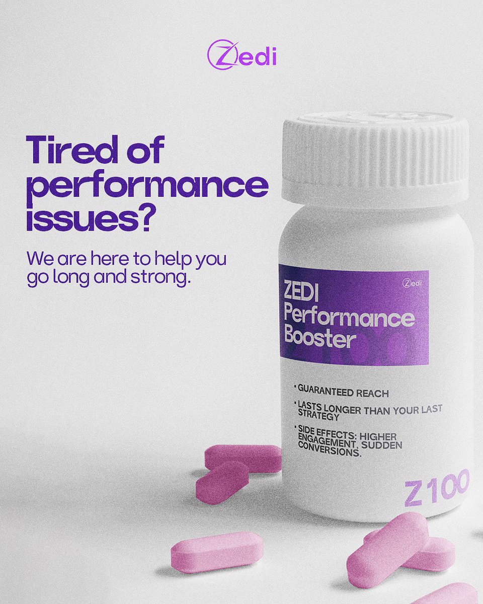 No pun intended 👀

But this is your sign to stop suffering from performance issues.

At Zedi, we are your brand’s performance booster with structure, creativity, and data to keep you going. Let us get you the results you deserve.

#zedi #digitalmarketing #growthmindset
