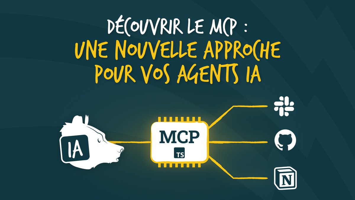 BearStudio (@_bearstudio) on Twitter photo Une autre façon de connecter vos agents #IA aux bons outils ?
Dans son article, <a href="/nowaytatoud/">Noé TATOUD</a> présente le Model Context Protocol (#MCP) : un protocole #OpenSource pour standardiser leurs connexions aux services externes.
👉 À lire ici : wwwbearstudio.fr/blog/developpe… Une autre façon de connecter vos agents #IA aux bons outils ?
Dans son article, <a href="/nowaytatoud/">Noé TATOUD</a> présente le Model Context Protocol (#MCP) : un protocole #OpenSource pour standardiser leurs connexions aux services externes.
👉 À lire ici : wwwbearstudio.fr/blog/developpe…