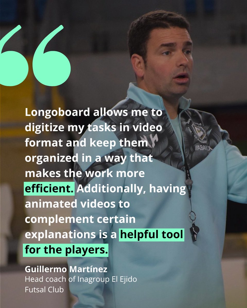 💬 New testimonial from <a href="/guillemart89/">Guillermo Martínez</a>, who uses Longoboard to plan and communicate clearly in every futsal session. 
🔥 Longoboard is futsal too! ⚽️

#longomatch #longoboard #futsal #sports #coach