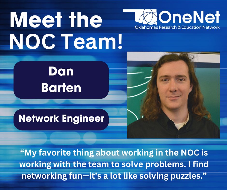 OneNetOK's tweet image. Meet OneNet&apos;s Network Operations Center team! 

They keep all of our subscribers connected, managing more than 1,300 circuits across the state. 

#OneNetConnects #WeAreOneNet