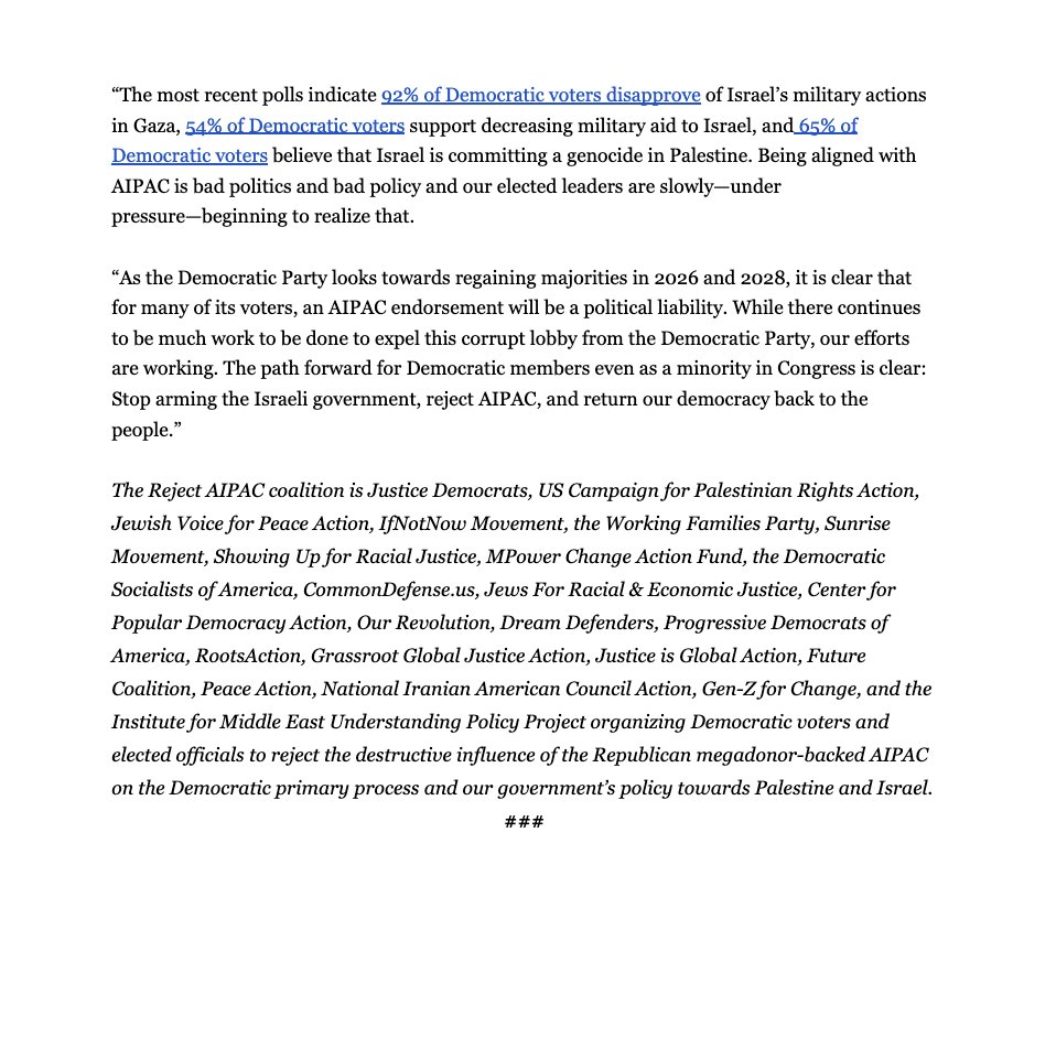 prem_thakker's tweet image. &quot;Reject AIPAC&quot; says AIPAC now &quot;definitively&quot; a pariah:
—One of smallest groups of freshman Dems on Israel trip
—Foushee &amp;amp; Dexter, who AIPAC spent millions on, want to block arms to Israel; Foushee now rejects AIPAC
—Majority Senate Dems oppose arms sales to Israel for first time