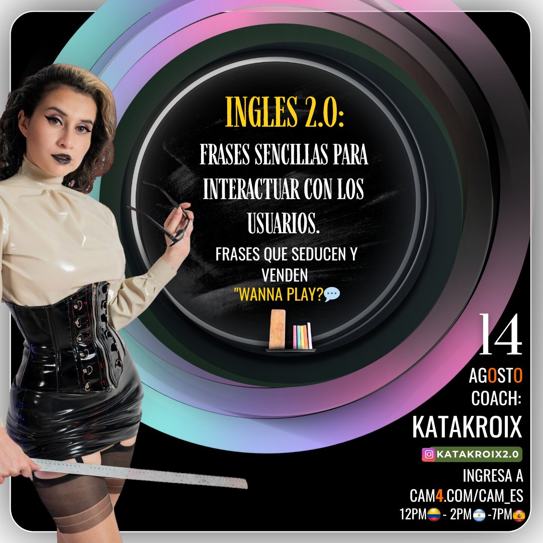 Buenas tardes, mi gente bella ☀️💛

Espero que estén disfrutando de este calorcito… o, si hace frío donde están, que estén bien abrigaditos.
Les cuento que exactamente en dos horas tendremos una clase increíble y totalmente gratuita:

🔥 Inglés 2.0: Frases sencillas para