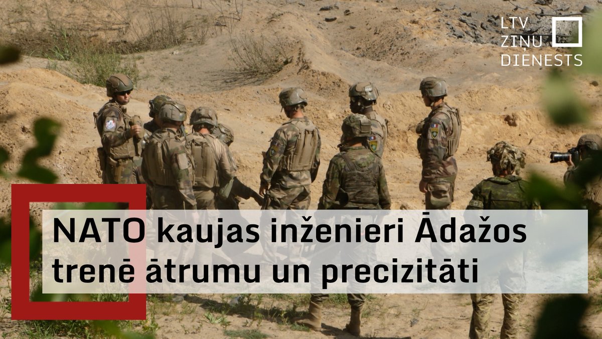 Ādažu militārajā bāzē divas nedēļas notiek starptautiskās kaujas inženieru mācības “VERBOOM”. Vairāk nekā 300 karavīru no sešām NATO dalībvalstīm tur pulcējušies, lai pilnveidotu prasmes kaujas laukā.

🖥️ youtu.be/Ik46cCk179s
