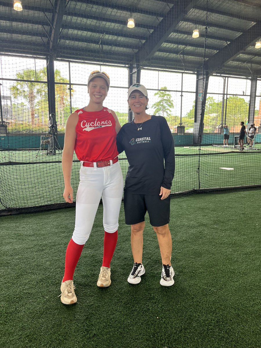 Had a Great Camp at Coastal Carolina! 🏝️☀️Had so much fun and learned some new drills! Truly had so much fun with the staff and the players! Hope to be back! Go Chants! <a href="/coach_kgreen/">Kelley Green</a> <a href="/kianarae20/">Kiana Quolas</a> <a href="/amanda_daneker/">Amanda Daneker McMahon</a> <a href="/mckennahm2024/">McKennah Metzger</a> <a href="/kelssawvell2025/">Kelsey Sawvell</a> <a href="/joewhit77649469/">Carolina Cyclones Showcase (18u)-Joe White</a>