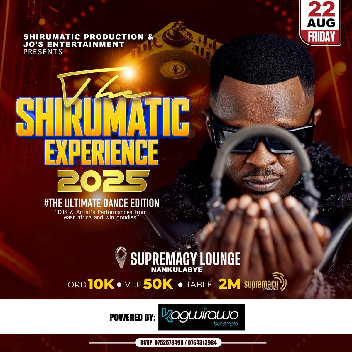 GalaxyFMUg's tweet photo. On the 22nd of August tugenda mu #ShirumaticExperience 

Sikyo? https://t.co/1cGUrVRFKO