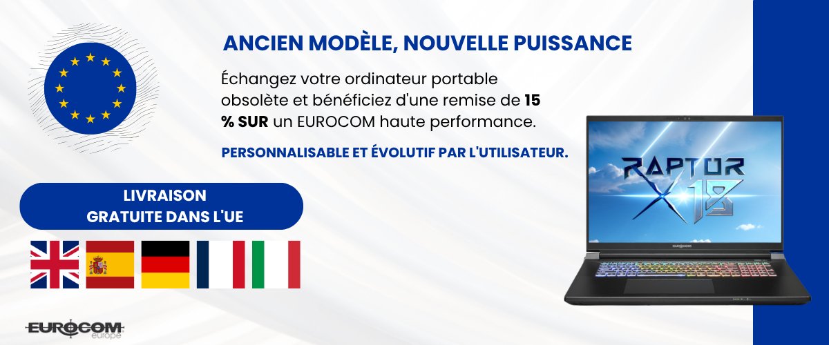 EurocomTech's tweet image. Eurocom launches Laptop Trade in Program in Europe allowing users to replace their old laptops and get them recycled in a socially responsible way. eurocom.com/ec/release(431…