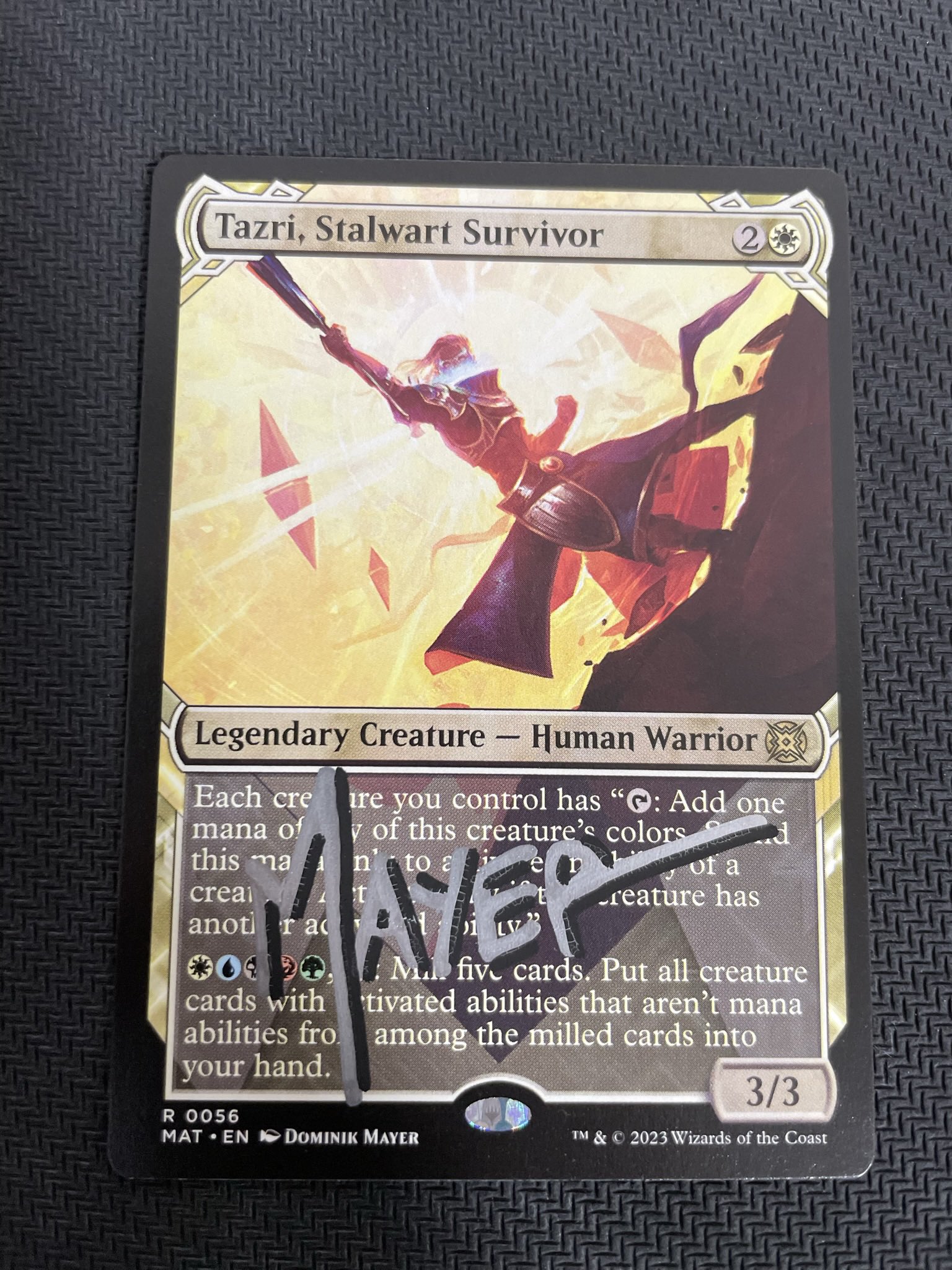 MTG サイン入り 成長のらせん サイン入り プレイマット MTG Seb McKinnon - メルカリ