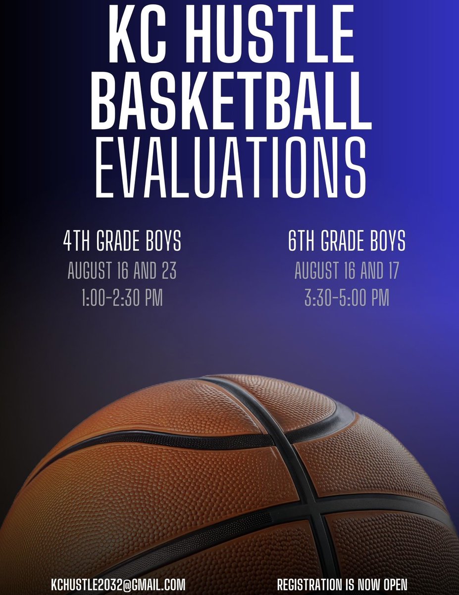 FINAL CALL!!!

Player evaluations for next season are this weekend! 

4th grade- Saturday 1-230
Cedar Creek clubhouse gym
25775 W 103rd St
Olathe KS 66061

6th grade- Saturday 330-5
St James Academy- fieldhouse gym
24505 Prairie Star Pkwy
Lenexa KS 66227