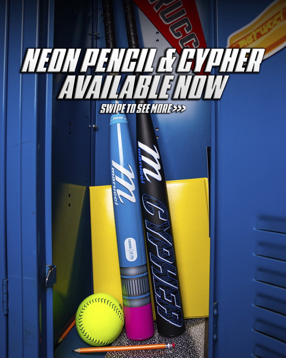 maruccisp's tweet image. Neon Pencil &amp;amp; Cypher | Available Now✏️

Neon Pencil: 12.75” Barrel | 2-Piece Load | USSSA

Cypher: 12.25” Barrel | BH Load | USSSA

#slowpitchsoftball #marucci