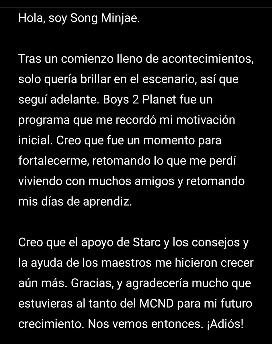 Minjae post boys 2 planet

#MCND #엠씨엔디 
#MINJAE #송민재