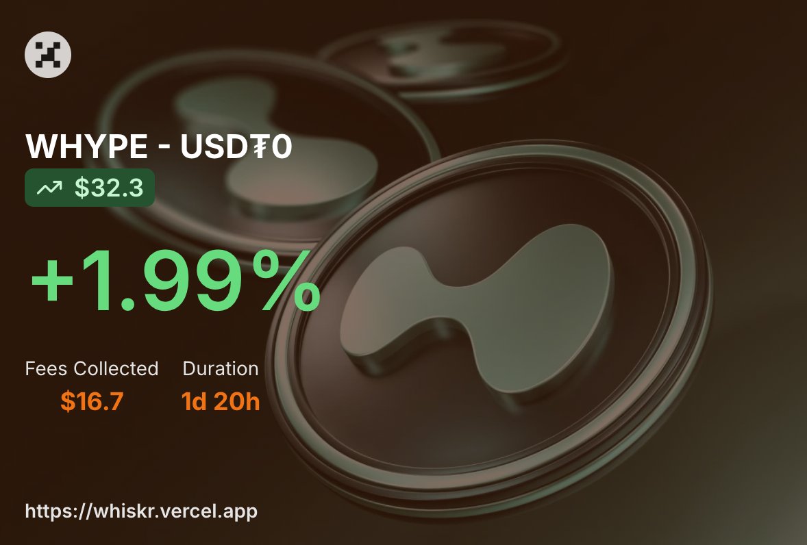 Someone built a tool to check <a href="/prjx_hl/">Project X</a> positions 
We can also check lifetime fees, pnl, etc 

Quite basic, but it helps
It's also free, just paste addy 

whiskr.vercel.app