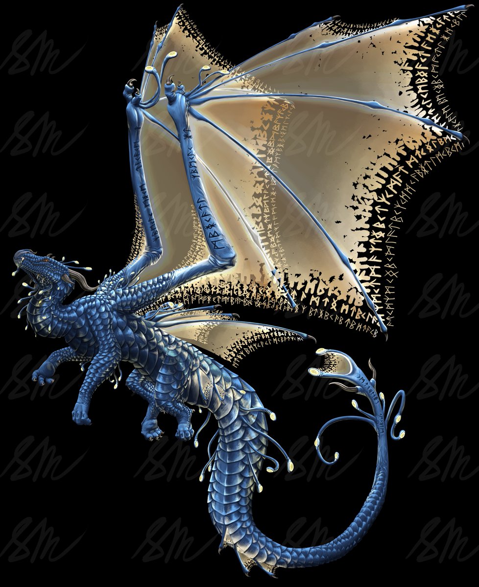 Sarah_Draws8's tweet image. Color variant 3 - Blue💙

#dragondesign #conceptart #creatureconcept