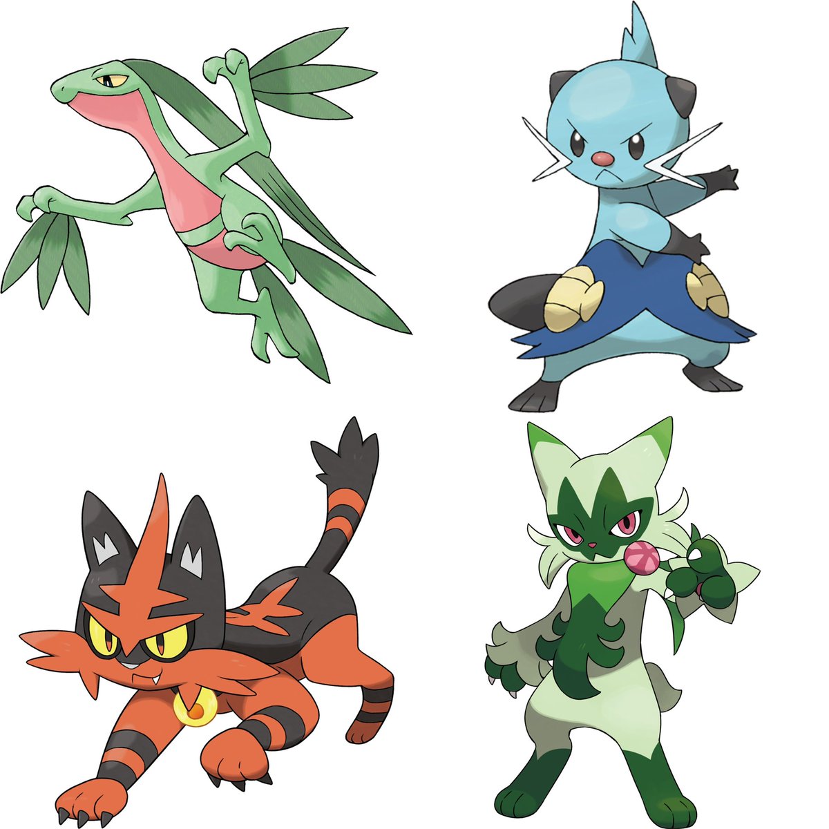 MizukiAlola's tweet photo. The REAL best starter middle evo designs: https://t.co/8hGTVRpE0L