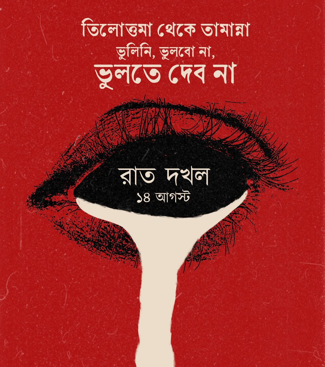 "The struggle of man against power is the struggle of memory against forgetting"!

বিস্মৃতির বিরুদ্ধে স্মৃতিকে জাগরূক করে রাখার লড়াই দীর্ঘজীবী হোক!
