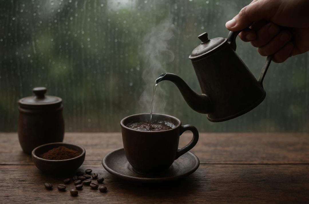 Jangan mengatakan Kopi itu enak dan nikmat kepada orang yang tidak suka ngopi. Seindah apapun kamu memuji kopi, orang itu tetap tidak akan meminumnya. 
Ada rasa nikmat dibalik rasa pahitnya.

Termasuk suami aku gak suka kopi. 
Sukanya kopi bohong 🤭🤭