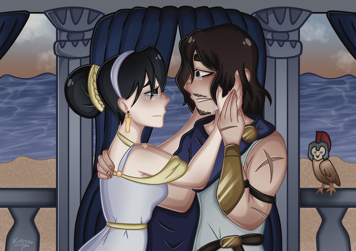 One of my favorites scenes of #epicthemusical they couldn't be any cuter 😭❤❤ #vgen #art