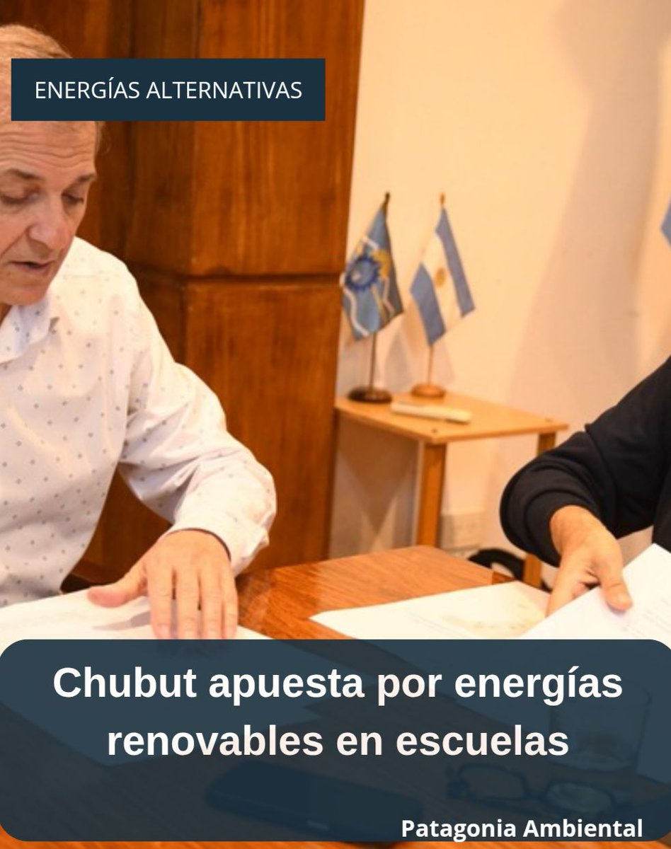 PatAmb's tweet image. 💡¡Las escuelas rurales de Chubut ahora brillan con energía limpia!
Paneles solares y sistemas fotovoltaicos llevan luz, conexión y oportunidades a zonas alejadas.
📖 Conocé la historia:
patagoniambiental.com.ar/info/energias-…
#EnergíasRenovables #TransiciónEnergética #EducaciónSustentable